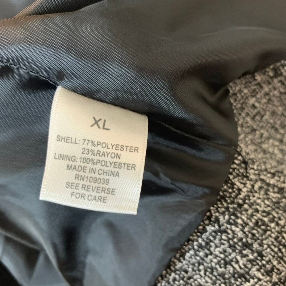 dressbarn Blazer Jacket Womens XL Black & White Tweed 3/4 - Picture 7 of 7